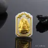 Colgante de jade blanco con incrustaciones de oro con Diamante Llama Guanyin Maitreya Buda Joyería colgante Marea Nacional joyería para hombres y mujeres al por mayor