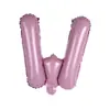Transfronterizo 16 pulgadas Rosa Pastel Perlado Letra A-Z Número 0-9 Combinación de Cumpleaños Letra Inglesa Globos de Papel de Aluminio