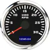 Modificação de carro Tacômetro de ponteiro 52mm 0-3000RPM 1-8 cilindros motor a gasolina de motocicleta carro e navio Universal