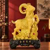 Comercio Exterior Transfronterizo Chapado en Oro Artesanías Ornamentos del Zodiaco del Año de la Oveja, Cuenco del Tesoro Atractor de Riqueza, Decoración del Hogar, Regalos Promocionales