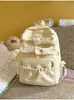 Nova Mochila Escolar Estilo Japonês Ins, Mochila Fofa com Laço para Meninas do Ensino Médio, Estilo Universitário, Mochila Leve e Doce