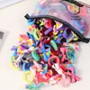 Explotaciones de Comercio Exterior Anillo para el Pelo de Lazo Infantil Accesorios para el Cabello Niñas No Golpear el Cabello Niñas Colorido Adorno para la Cabeza Alta Elasticidad