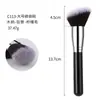 Producto popular transfronterizo: Brocha de Contorno en Forma de Cuerno, Cerdas Suaves Que No Absorben Producto, Herramienta de Belleza Angulada, Brocha de Maquillaje