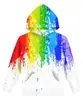 AliExpress Nova Tinta Colorida Pigmento de Arte 3D Digital Moletom Masculino Outono e Inverno Moletom Masculino com Capuz