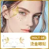 Tatuajes Faciales de Mariposa Estampado en Caliente Pegatinas Maquillaje de Escenario Estéreo Europeo y Americano Pegatinas de Tatuaje Temporales Desechables