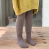 Leggings de terciopelo para niñas, cálidos, estilo coreano, con giro, para otoño e invierno, pantalones gruesos de una pieza para bebés, pantimedias cálidas para niños.