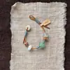 Nuevo brazalete tejido de peces koi verde translúcido estilo chino, moderno, exquisito, fresco y versátil para el uso diario.
