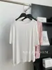 95% Viscosa, Dobladillo Denso de Modal, Camiseta de Manga Larga para Mujer, Estilo Sencillo y Fluido, Camiseta de Manga Corta con Abertura Lateral, Verano 2025