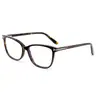Nuevas Gafas Tf Marco Retro Literario de Placa para Miopía Espejo Plano Óptico Marco de Gafas Casual para Hombres y Mujeres 5842