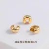 Cobre banhado a ouro 18k pulseira e colar DIY materiais de miçangas artesanais fecho em U fecho de ponta conta de posicionamento fecho acessórios