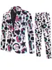 Traje Nuevo Estampado Otoño 2025 Traje Traje Europeo y Americano Navidad Halloween Traje Talla Grande Talla Europea Ropa de Hombre