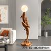 Lámpara de pie de ballena grande, regalo de inauguración de la casa, sala de estar, mueble de TV, sofá, decoración lateral, adornos, nicho, entrada de alta gama