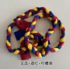 Decoraciones de Techo Trenzadas de Colores Estilo Étnico, Trenzas Tejidas a Mano para Decoración de Escenario de Boda, Adornos Colgantes Trenzados Multicolor