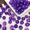 30 Colores 8-10 mm Perlas de Explosión de Grietas de Hielo Perlas de Vidrio Rachado de Dos Tonos Perlas de Vidrio Espíritu de Hielo Perlas Sueltas para Joyería DIY