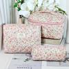 Bolsa de Maquillaje Portátil de Gran Capacidad Transfronteriza, Bolsa de Almacenamiento Engrosada de Poliéster-Algodón, Bolsa de Maquillaje Portátil para Almacenamiento de Cosméticos de Viaje