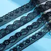 Accesorios de Encaje de 3-20 cm de Ancho Nuevos de Nylon Blanco y Negro Borlas para Ropa de Bebé Brocado Espesado Accesorios para el Cabello Material para Cinturones