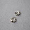 Pendientes de latón chapado en oro de diseño creativo con forma de pan, flor de torsión gruesa de moda europea y americana, pendientes
