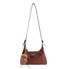 Bolso Pequeño Retro de Textura de Alta Gama para Mujer 2025 Nuevo Bolso Bandolera para el Trabajo y los Viajes Bolso Tipo Dumpling Bolso Cubo de Moda Esmerilado