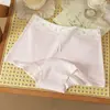 Nuevos Calzoncillos tipo bóxer pequeños para mujer de cintura media en estilo pastoral, algodón puro, 10A antibacteriano, entrepierna extendida, transpirables, talla grande