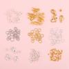 Cor de ouro 14k retenção de cor anel único fecho lagosta fivela corrente estendida com contas material DIY pulseira colar acessórios