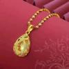 Collar colgante de gota de agua con atmósfera chapada en oro de Vietnam para mujer, moda en vivo, comercio electrónico, suministro de fábrica al por mayor