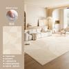 Alfombra Estilo Crema Sala de Estar Alfombra de Alta Gama Hogar Nuevo Área Grande Impermeable Lavable No Lavar Alfombra de Piso para Dormitorio