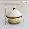 Cesta de Almacenamiento Tejida con Cuerda de Algodón Creativa Organizador de Artículos Varios para Escritorio del Hogar Cesta para Almacenamiento de Llaves y Snacks en la Entrada del Hogar