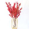 Atacado Plantas Artificiais Natal Fruta Vermelha Espuma Galhos de Frutas Vermelhas Cachos de Frutas Vermelhas Fruta da Fortuna Decoração para Casa Flores Falsas