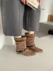 Botas de tornozelo com sola macia para mulheres, versáteis e estilosas, novas botas da moda 2026, botas finas de salto médio estilo britânico