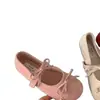 Zapatos de Ballet Estilo Noche con Zapatos Estilo Francés Zapatos Mary Jane Zapatos de Mujer Zapatos Planos con Lazo Primavera Temprana