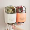 Soporte antibacterial para palillos de uso doméstico, instalación sin taladro, montado en la pared, escurridor de cocina, estante de almacenamiento a prueba de polvo y organizador de cucharas