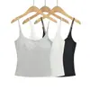 1065-26 Otoño estilo coreano ajustado cuello en U grande sexy tirantes finos ajustables top sin mangas adelgazante