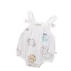 Roupa Infantil Macacão Estilo Ins Tecido Jacquard Todo Algodão Macacão de Bebê Verão Roupa de Rastejar para Meninas Artesanato Jacquard Algodão Puro