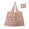 Bolsa de Compras Plegable, Nueva de Gran Capacidad, Bolsa Plegable Ecológica en Stock, Bolsa de Tote de Almacenamiento Plegable Portátil Impresa Creativa
