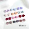 Novo Macio Flor Macaron Cor Mão Esfregar Espinhos de Rosa DIY Nail Art Acessórios Firefly Luminous Mixed Estilo Nacional