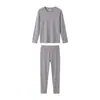 Ropa interior térmica antibacteriana de 10A para hombre con aceite de camelia, forro polar, sin costuras, hipoalergénica, conjunto de capa base térmica para otoño
