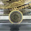 Tangka Pintado a Mano con el Mantra de Seis Palabras de Hotong, Núcleo de 3.5"