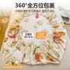 Sábana bajera de algodón, funda de colchón de algodón puro de una sola pieza, protector de colchón totalmente envolvente, diseño fresco estilo ins, nuevo modelo 2026