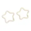 1 Llavero de Estrella de Cinco Puntas Pintado de Aleación Colorida Cadena para Llavero Hecha a Mano Accesorios de Joyería para Colgar en Bolsos Paquete de Materiales