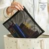 Bolsa de Maquillaje de Malla Transparente de Gran Capacidad Visual Portátil para Lavado y Almacenamiento Estilo Coreano Almacenamiento para Viaje Acabado Bolsa de Cosméticos