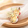 Broche de Joia de Natal Fofo de Boneco de Neve Esmalte Pintado Exquisito Desenho Animado de Natal Broche Decoração de Personalidade Criativa