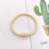 Cuerda para el pelo hecha a mano DIY anillo para el pelo material color caramelo productos semiacabados soporte plano no daña el pelo cuerda para el pelo accesorios para el pelo