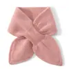 Bufanda de Cachemir para Cuello Otoño e Invierno para Niños y Niñas, Bufanda Pequeña Cálida Cruzada de Corazón Corta con Lazo, Calentador de Cuello de Cachemir