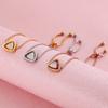 Pulsera geométrica sencilla de acero de titanio con diamantes japoneses y coreanos, pulsera de cadena de perlas, pulsera de acero inoxidable, joyería al por mayor