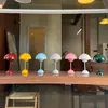 Lámpara de mesa popular nórdica transfronteriza con forma de capullo, creativa y juvenil, para mesita de noche de dormitorio, lámpara de hongo de alta gama, silenciosa y sin ruido