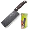Cuchillo de Cocina de Acero Inoxidable con Patrón Retro para Uso Doméstico, Cuchillo Ligero y Afilado para Cortar Carne y Rebanar, en Stock Asakh-No.223