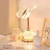 Lámpara de Mesa de Cristal Lámpara de Mesita de Noche Luz de Mesita de Noche para Dormitorio Mariposa Romántica de Lujo Luz Nocturna Luz de Atmósfera para Dormitorio Principal de Gama Alta