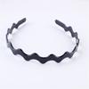 Moda Cabelo Prensado Masculino Esportes Headband Simples Onda Traseira Cabeça Preto Denteado Onda Feminino Acessórios Para Cabelo Facial