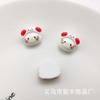 Tamanho pequeno dos desenhos animados gatinho cabeça acessórios de resina diy headband hairpin anel material do telefone móvel shell papelaria patch