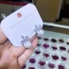 Pendientes de perlas de circonita con lazo japonés y coreano, joyería Joker con personalidad, pendientes sencillos de plata S925 con aguja, directos de fábrica